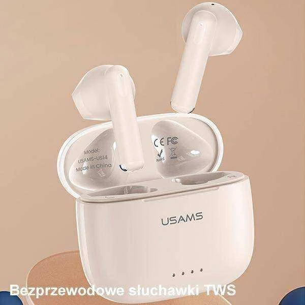 Usams US14 Dual-mic ENC TWS, mėlynas