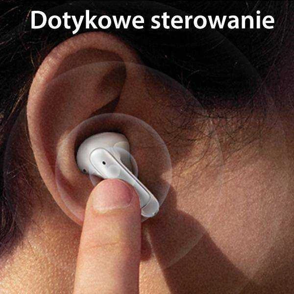 USAMS Bluetooth 5.3 Ausinės TWSX-Don Series Dual mic ENC belaidės juodos spalvos BHUXD01