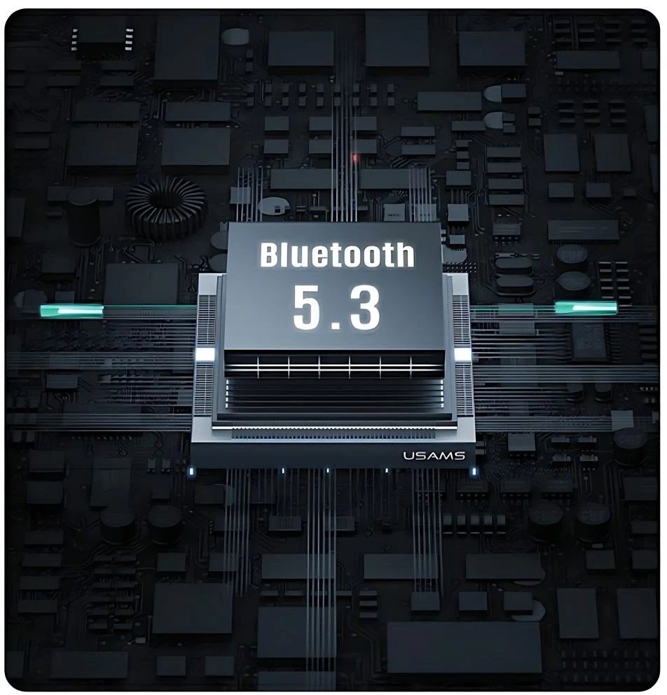 USAMS Bluetooth 5.3 TWS X-don Series ENC belaidės ausinės juodos spalvos BHUENCXD01 (US-XD19)