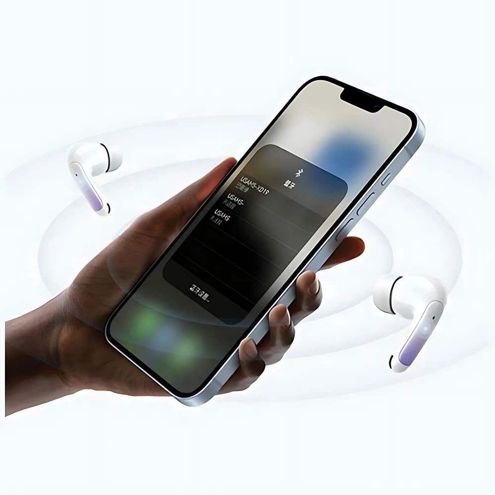 USAMS Bluetooth 5.3 TWS X-don series ENC Belaidės ausinės Violetinė Gradient/Violetinė Mėlyna BHUEN