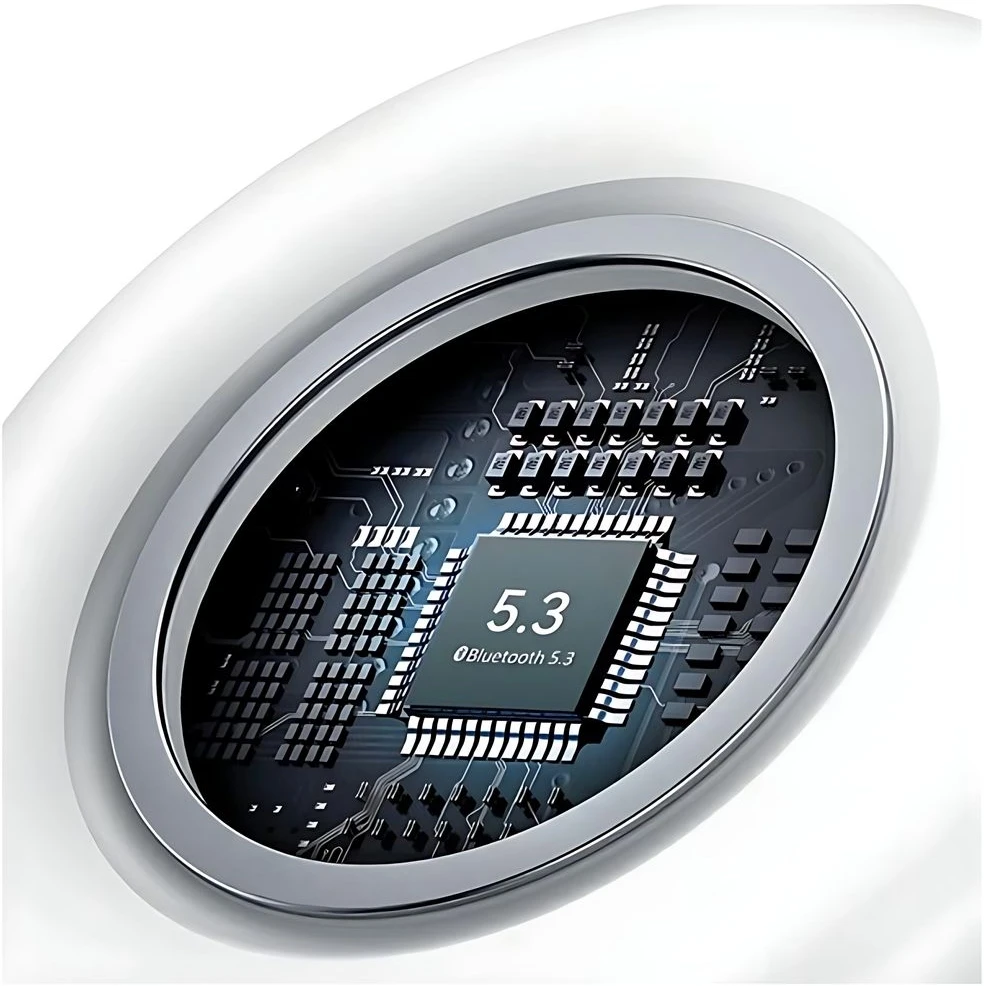USAMS Bluetooth 5.3 Ausinės TWSX-Don Series Dual mic ENC belaidės baltos spalvos BHUXD02