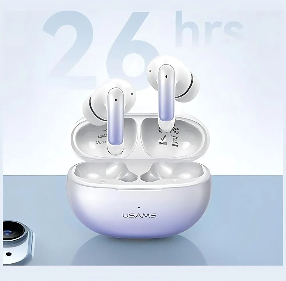 USAMS Bluetooth 5.3 TWS X-don series ENC Belaidės ausinės Violetinė Gradient/Violetinė Mėlyna BHUEN
