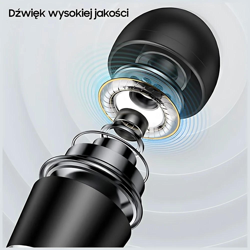USAMS ausinės EP-42 3.5 mm skirta set 1pc juodos spalvos SJ475HS01-1