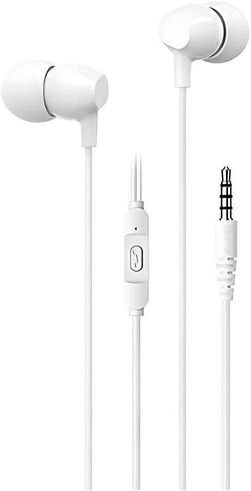 USAMS stereo ausinės EP-47 3.5mm baltos spalvos 1.2m HSEP4702 (US-SJ594)