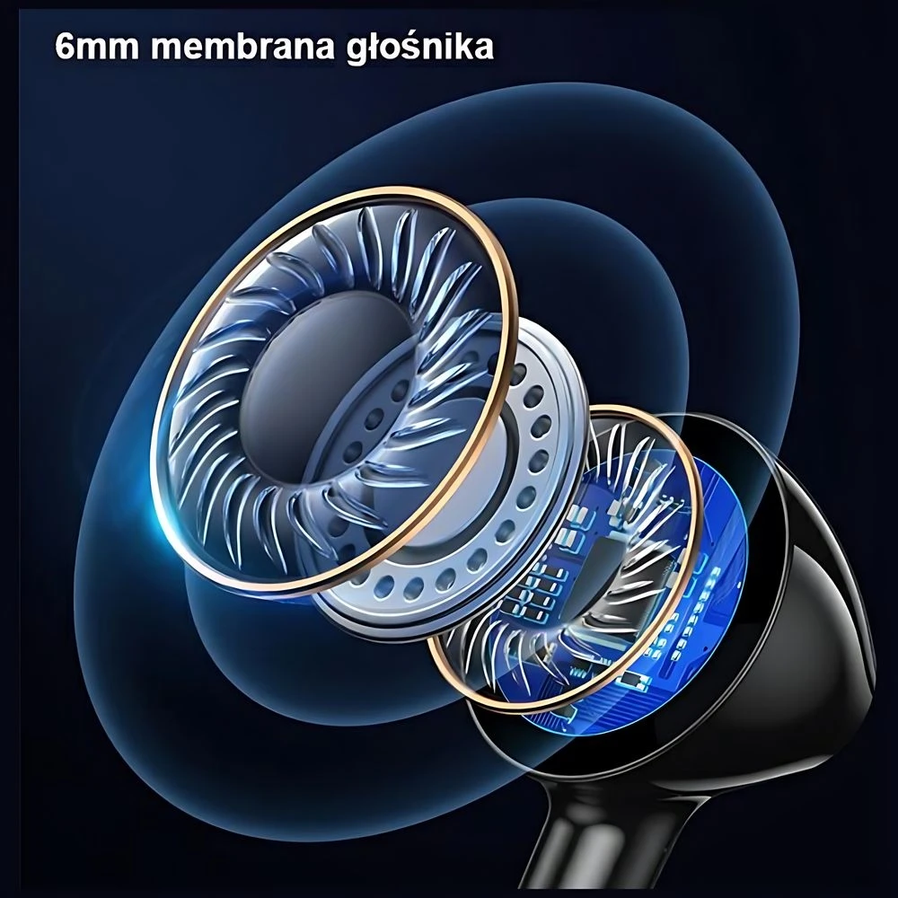 USAMS stereo ausinės EP-47 3.5mm baltos spalvos 1.2m HSEP4702 (US-SJ594)