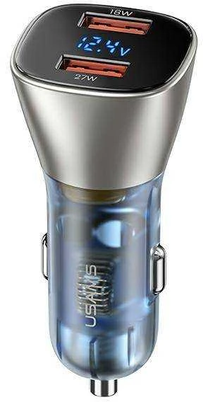 USAMS automobilinis įkroviklis C29 45W 2xUSB-A Fast Charge light auksinis CC154CC01 (US-CC154)