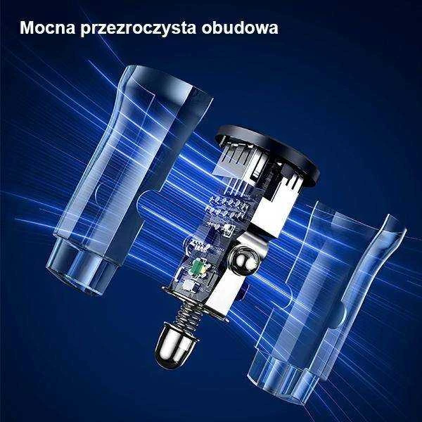USAMS automobilinis įkroviklis C31 3A 2xUSB-A Fast Charge mėlynas CC162CC02 (US-CC162)