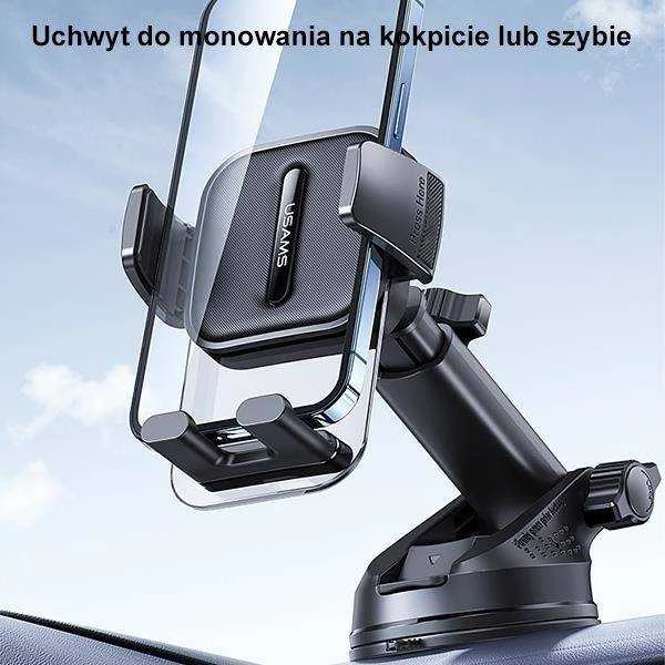 USAMS holder for dashboard/windshield juodos spalvos ZJ072ZJ01 (US-ZJ072)