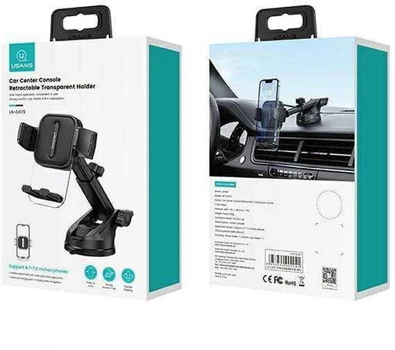 USAMS holder for dashboard/windshield juodos spalvos ZJ072ZJ01 (US-ZJ072)