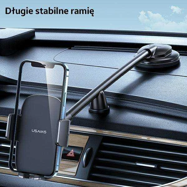 USAMS Car Mount for Dashboard juodos spalvos ZJ065ZJ01 (US-ZJ065)