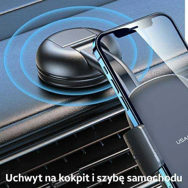 USAMS Car Mount for Dashboard/Windshield juodos spalvos ZJ063ZJ01 (US-ZJ063)