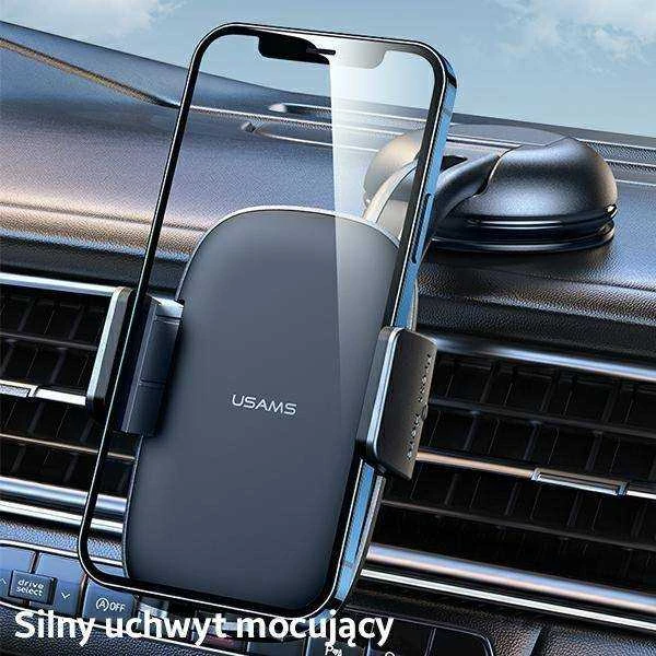 USAMS Car Mount for Dashboard/Windshield juodos spalvos ZJ063ZJ01 (US-ZJ063)