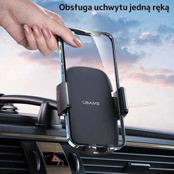USAMS Car Mount for Dashboard juodos spalvos ZJ065ZJ01 (US-ZJ065)