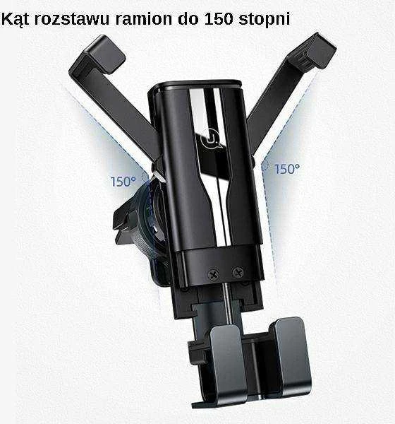 USAMS Gravity Holder for Ventilation Grille juodos spalvos ZJ058ZJ01 (US-ZJ058)
