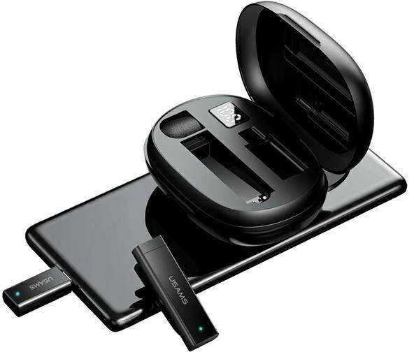 USAMS belaidis prisegamas mikrofonas ENC 2.4G USB-C ZB243MKF01 (US-ZB243)