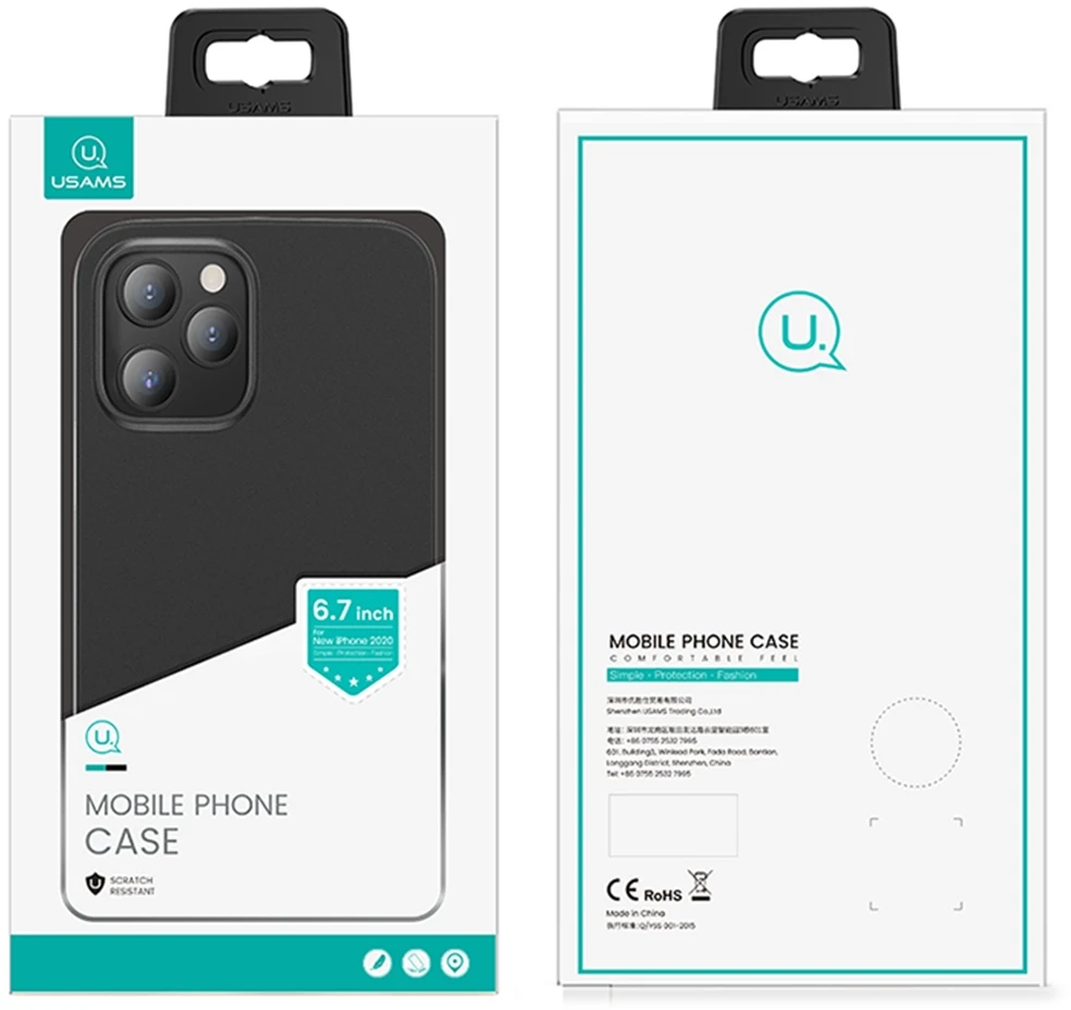 USAMS Gentle Dėklas for Apple iPhone 12 mini 5.4″ žalias/skaidrus IP12QR03 (US-BH608)