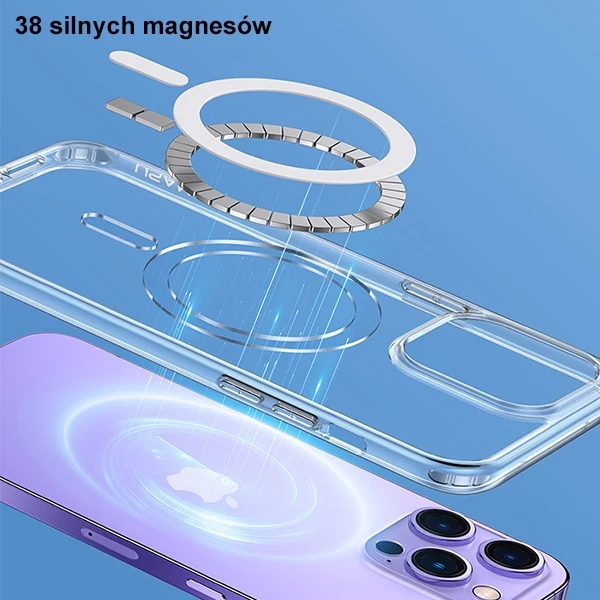 USAMS BH801 Ice-Magnet dėklas telefonui iPhone 14max