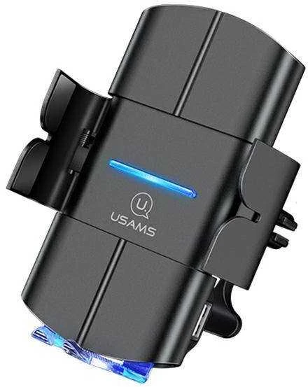 USAMS indukcinis laikiklis US-CD133 10W automatinis ventiliacijos grotelėms juodos spalvos CD133ZJ01