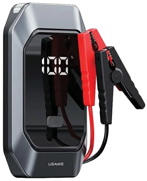 USAMS Jumpstarter Powerbank 8000mAh+ built-in flashlight juodos spalvos ZB284ZDB01 (US-ZB284)