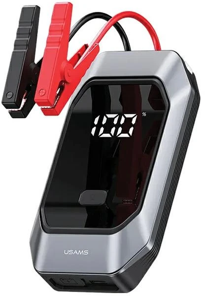 USAMS Jumpstarter Powerbank 8000mAh+ built-in flashlight juodos spalvos ZB284ZDB01 (US-ZB284)