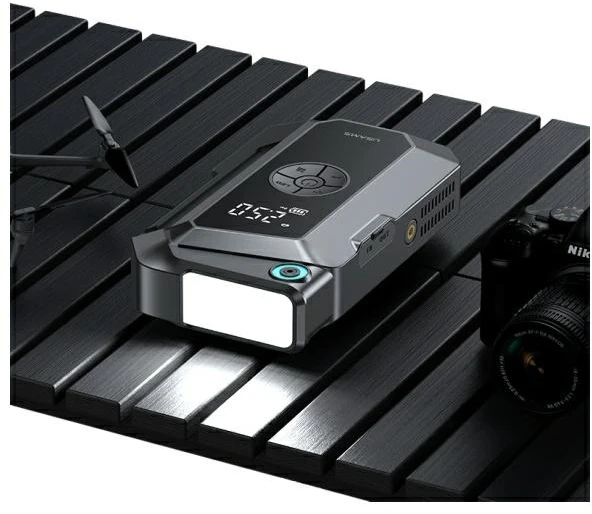 USAMS Jumpstarter Powerbank 8000mAh + built-in flashlight juodos spalvos ZB287