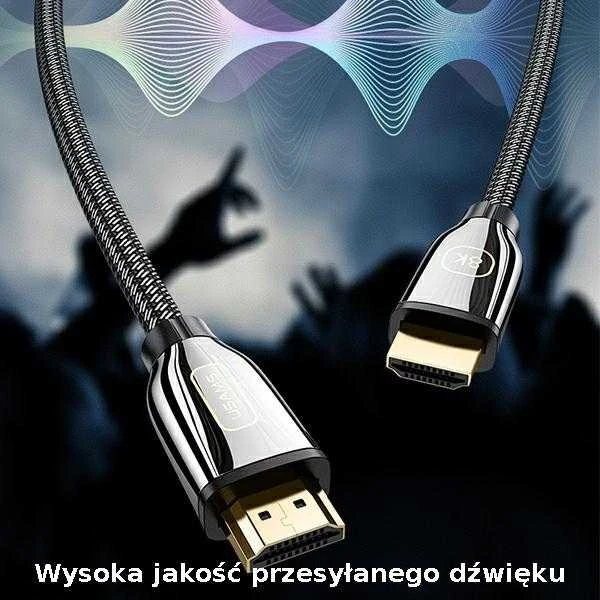 USAMS U67 HDMI-HDMI 8K Ultra HD kabelis 3m, juodas