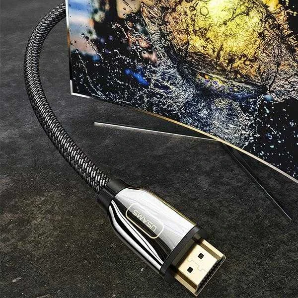 USAMS U67 HDMI-HDMI 8K Ultra HD kabelis 3m, juodas