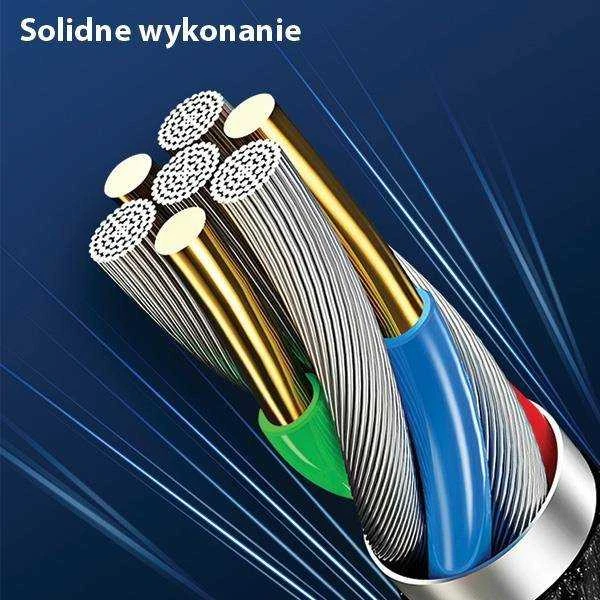 USAMS pintas U-Tone Lightning kabelis 1.2m su išjungimo funkcija 2A greito įkrovimo juodos spalvos SJ344USB01 (US-SJ344)