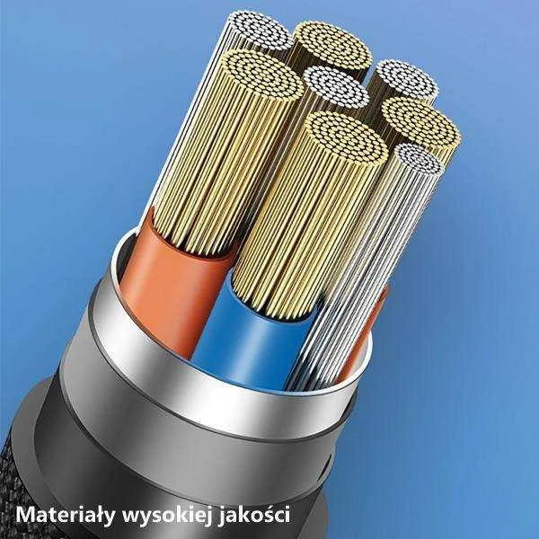 USAMS Kabelis pintas U33 lightning 1,2m2A Fast Charging rožinės spalvos SJ360USB03 (US-SJ360)