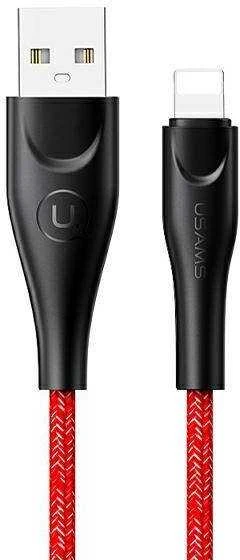 USAMS pintas kabelis U41 Lightning 3m 2A raudonas SJ397USB02 (US-SJ397) greito įkrovimo