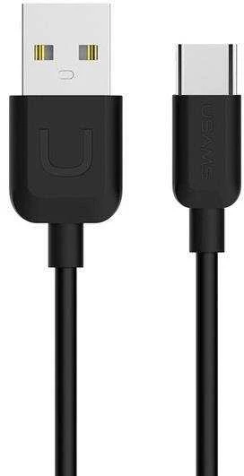 USAMS U-Turn USB-C Kabelis 1m juodos spalvos 2A TCUSBXD01 (US-SJ099)