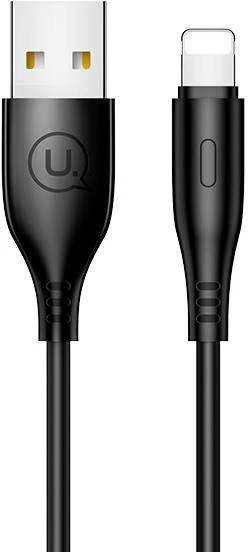 USAMS U18 Lightning 2A Fast Charge Kabelis 1m juodos spalvos SJ266USB01 (US-SJ266)