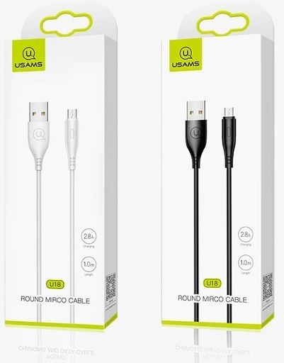 USAMS U18 microUSB 2A Fast Charge Kabelis 1m juodos spalvos SJ268USB01 (US-SJ268)Zapytaj ChatGPT