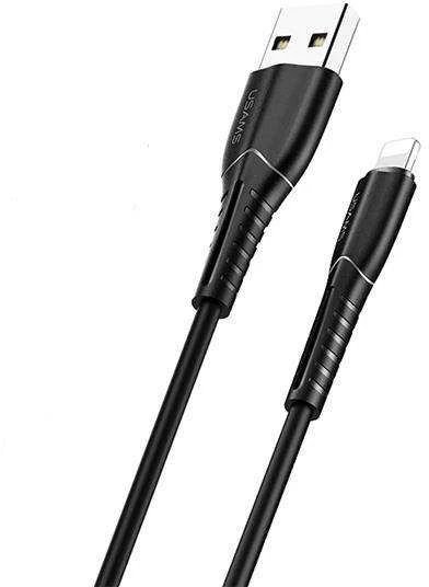 USAMS U35 Lightning Kabelis 2A Fast Charge 1m juodos spalvos SJ364USB01 (US-SJ364)