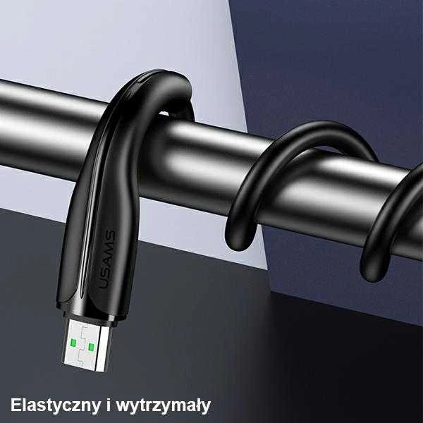 USAMS CABLE U38 MICROUSB 4A GREITAS ĮKROVIMAS OPPO 1M Baltas