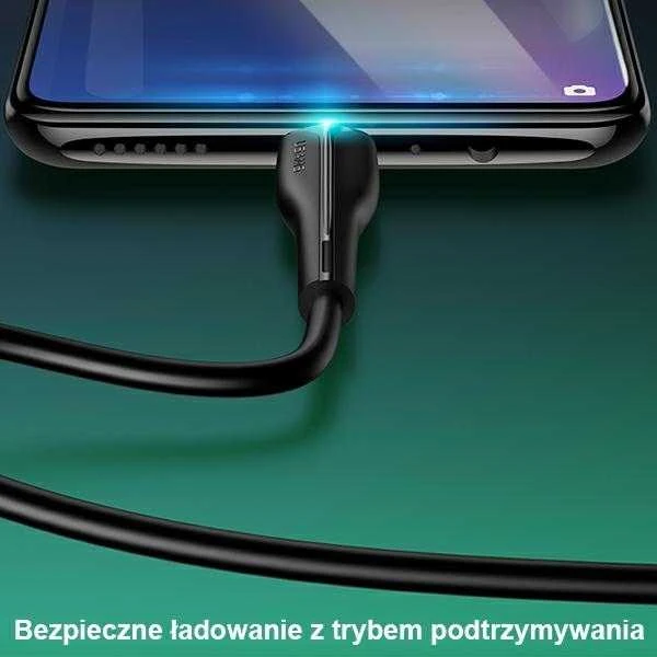 USAMS CABLE U38 MICROUSB 4A GREITAS ĮKROVIMAS OPPO 1M Baltas