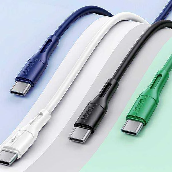 USAMS U68 USB-C 2A greito įkrovimo 1m mėlynas SJ501USB03 (US-SJ501)
