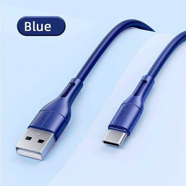 USAMS U68 USB-C 2A greito įkrovimo 1m mėlynas SJ501USB03 (US-SJ501)