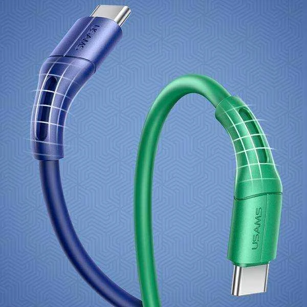 USAMS U68 USB-C 2A greito įkrovimo 1m mėlynas SJ501USB03 (US-SJ501)