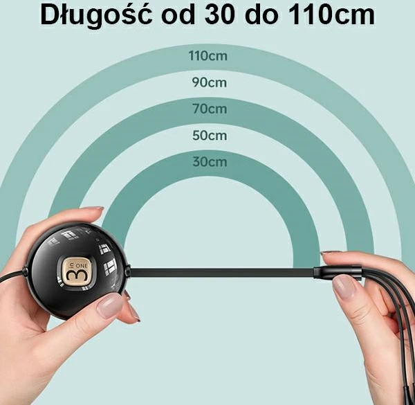USAMS kabelis U69 3-in-1 1m mėlynas (Lightning/microUSB/USB-C) SJ508USB02 (US-SJ508)