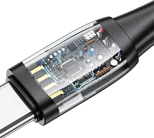 USAMS Kabelis U85 2xUSB-C/USB/Micro-USB/Lightning 6in1 2m 100W PD Fast Charge violetinė SJ646USB