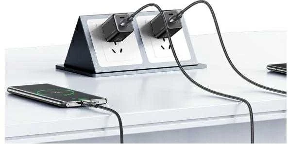 USAMS USB-A į USB-C kabelis 3A 1.2m aliuminio lydinio duomenų kabelis SY Series SJ718USB01 (US-SJ718)