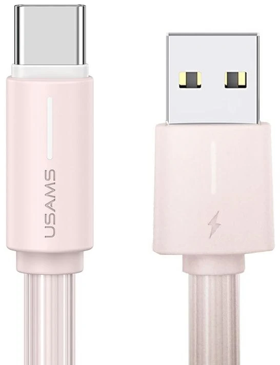 USAMS Kabelis USB-C/USB-C 1m SJ73460W juodos spalvos YU Series SJ734USB01 (US-SJ734)