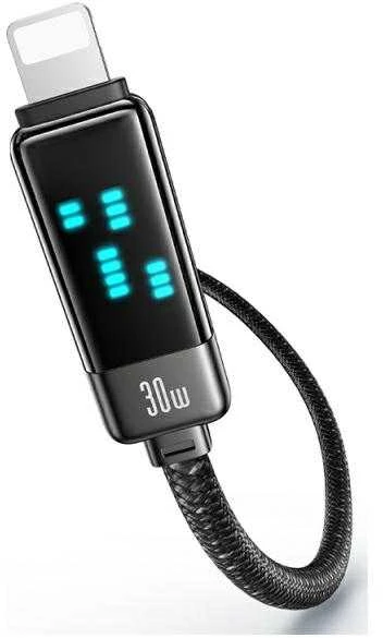 USAMS USB-C į Lightning kabelis 30W 1.2m cinko lydinio greito įkrovimo duomenų kabelis Meteor serijos SJ743USB0