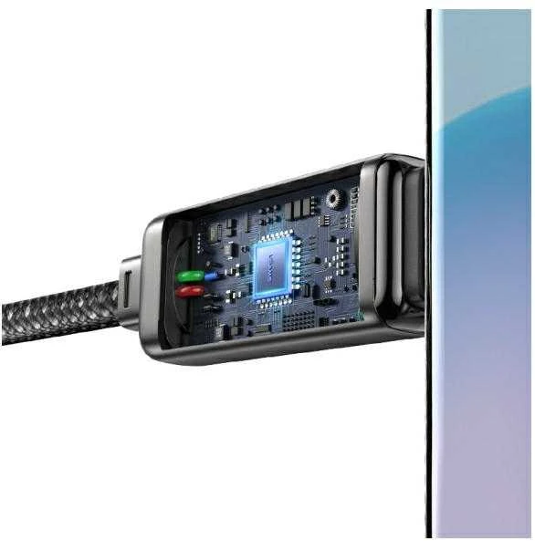 USAMS USB-C į USB-C kabelis 100W 1.2m cinko lydinio greito įkrovimo duomenų kabelis Meteor serijos SJ744USB0
