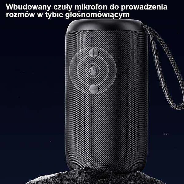 USAMS YC Series Bluetooth 5.0 10W waterproof wireless kolonėlė with lanyard juodos spalvos YC01