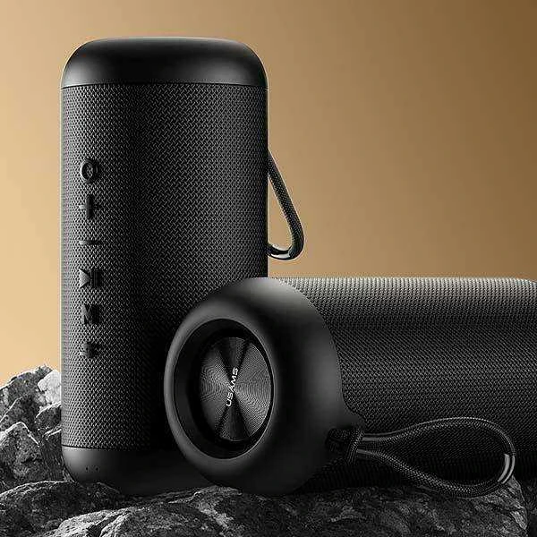 USAMS YX serijos „Bluetooth 5.0“ 10 W nešiojama lauko belaidė kolonėlė YX8YG01 (US-YX008)