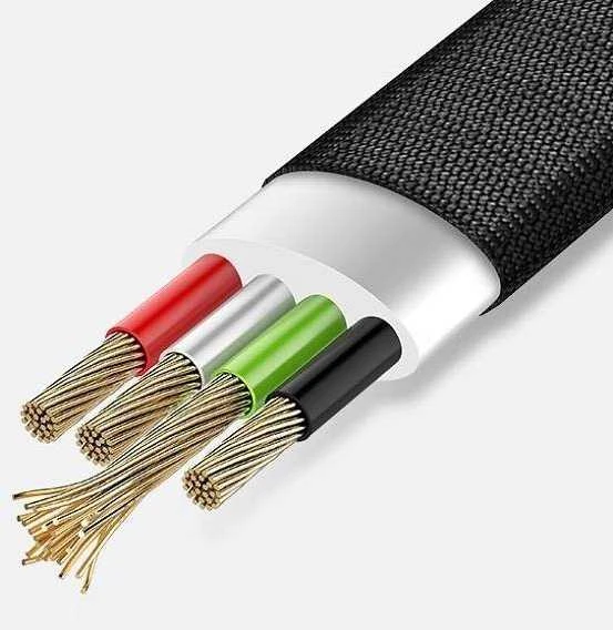 USAMS pintas kabelis U-Light USB-Craudonos spalvos 1,2m TCZSUSB04 (US-SJ184)