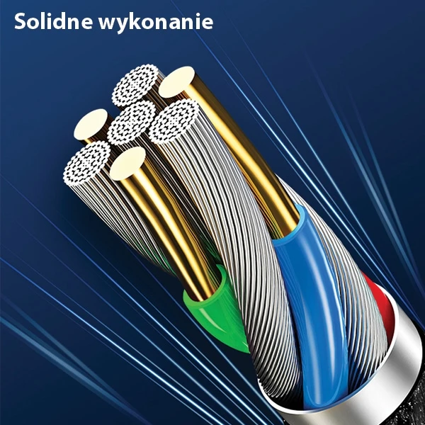 USAMS pintas U-Tone microUSB kabelis 1.2m, su išjungimo funkcija, 2A, greito įkrovimo, juodos spalvos SJ346USB01 (US-SJ346)