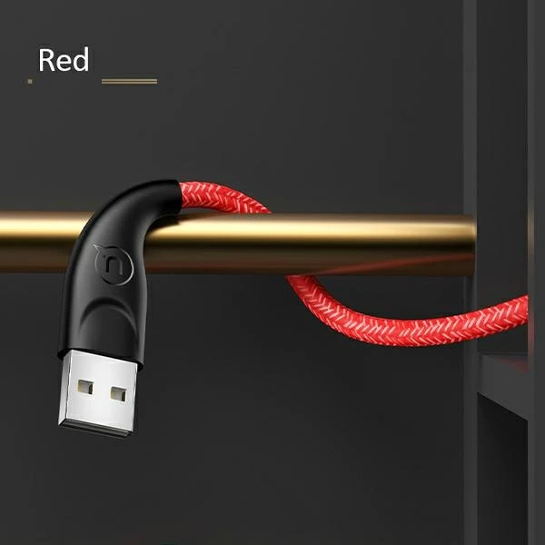 USAMS pintas kabelis U41 microUSB 2m 2A raudonas SJ396USB02 (US-SJ396) greito įkrovimo